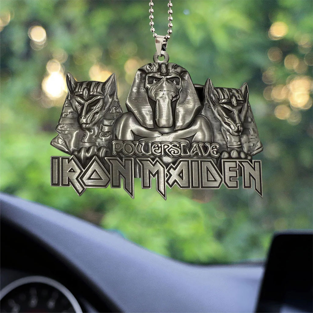 Iron Maiden Powerslave Acrylic Car Ornament Iron Maiden Merch Gifts For Metal Band Fans