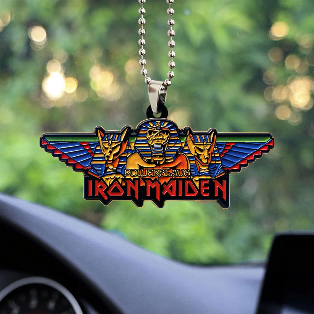 Iron Maiden Powerslave Acrylic Car Ornament Metal Band Iron Maiden Merch Gifts For Music Fan