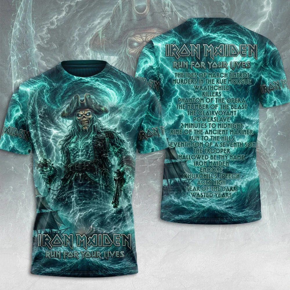 Iron Maiden Run For Your Lives T-Shirt Iron Maiden Merch Heavy Metal Band Fan Gift