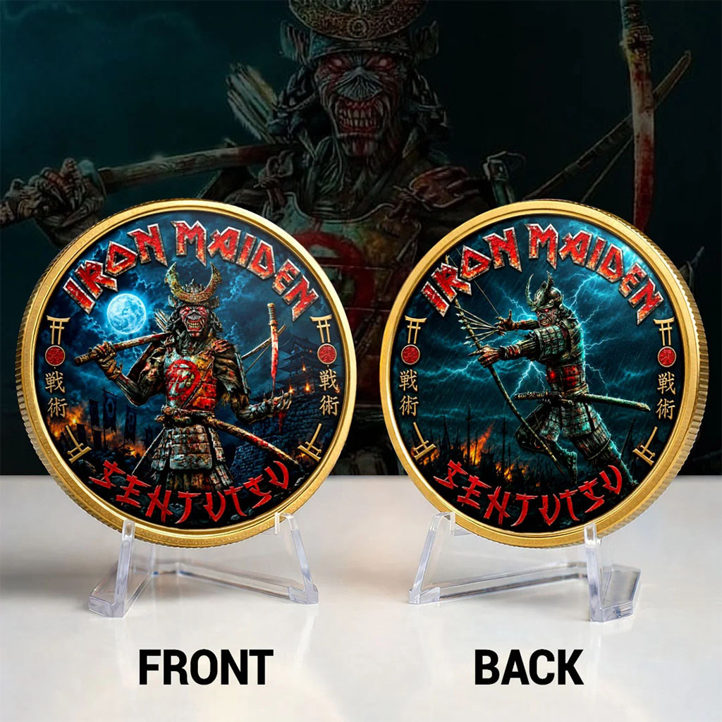 Iron Maiden Samurai Challenge Commemorative Coin Heavy Metal Band Collectible Iron Maiden Merch