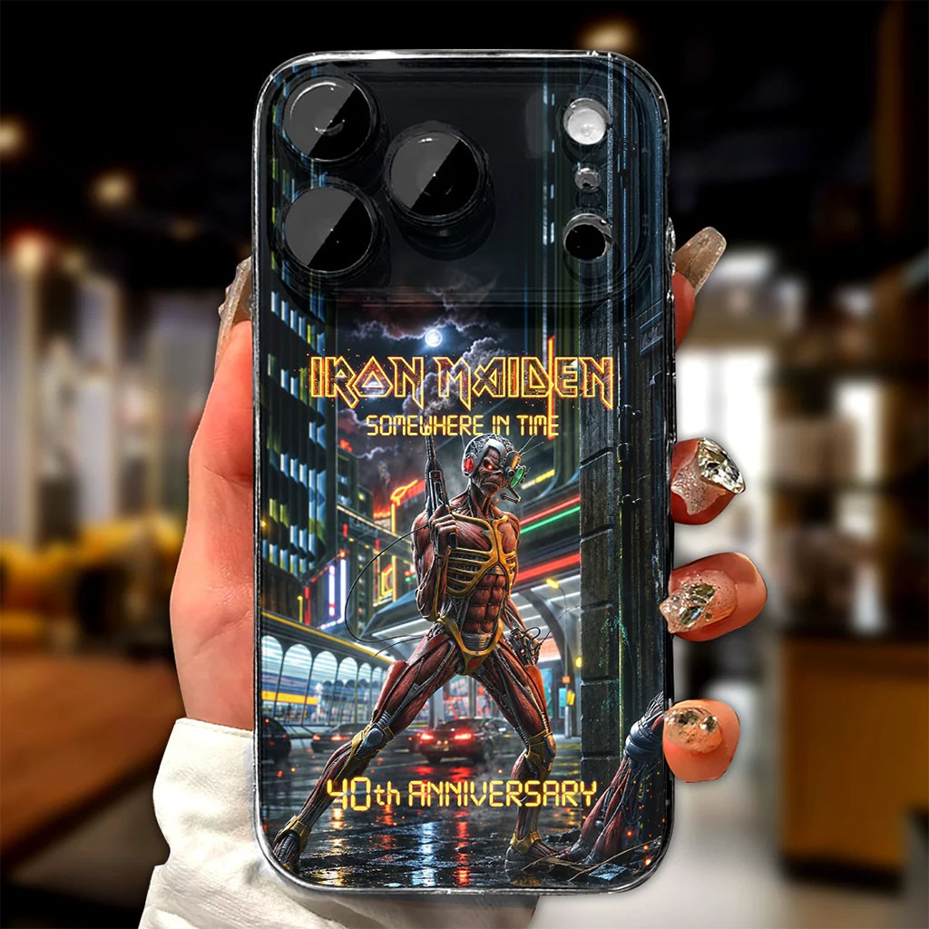Iron Maiden Somewhere In Time 40th Anniversary Phone Case Iron Maiden Merch Music Lover Gifts