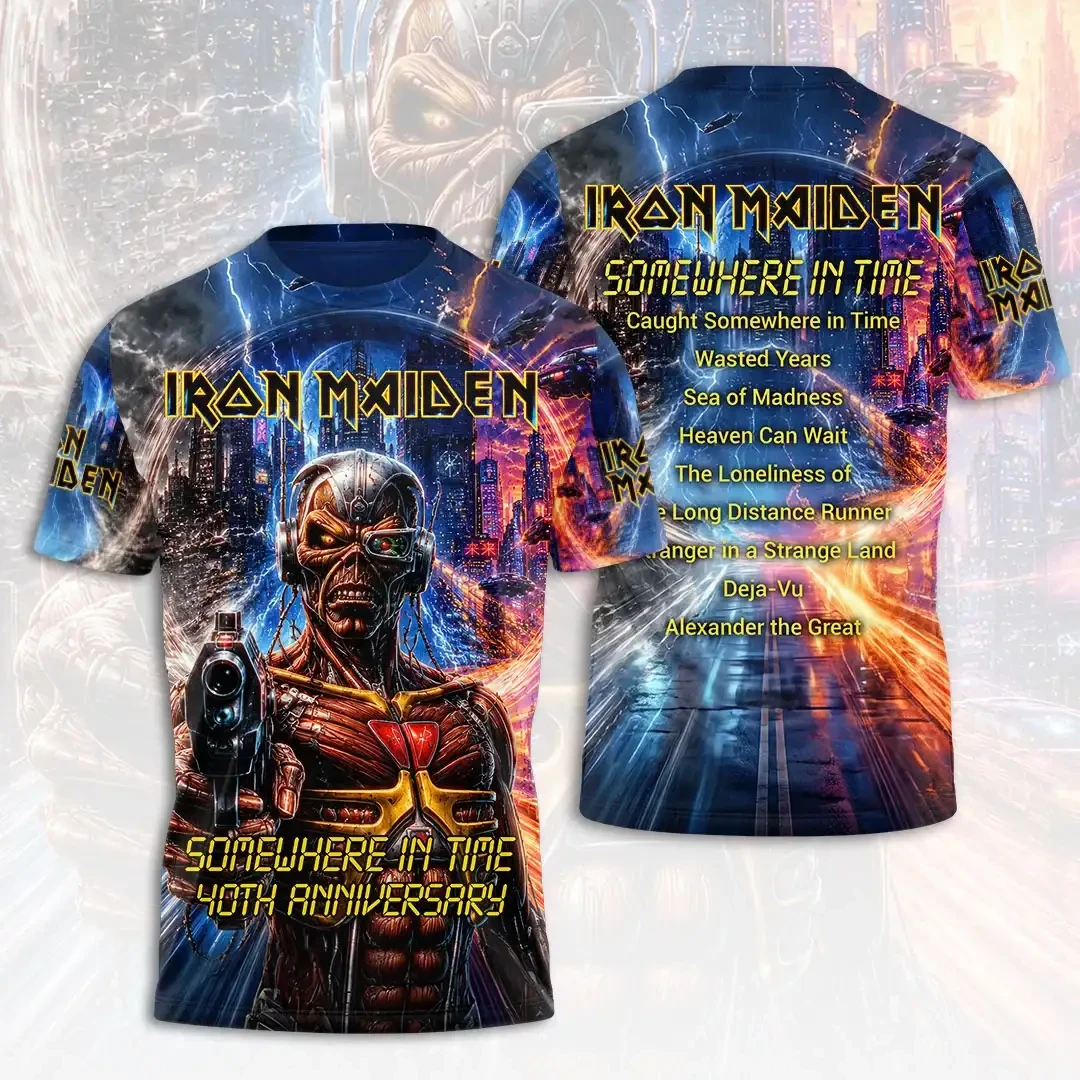 Iron Maiden Somewhere In Time 40th Anniversary T-Shirt Iron Maiden Merch Gift For Music Fans