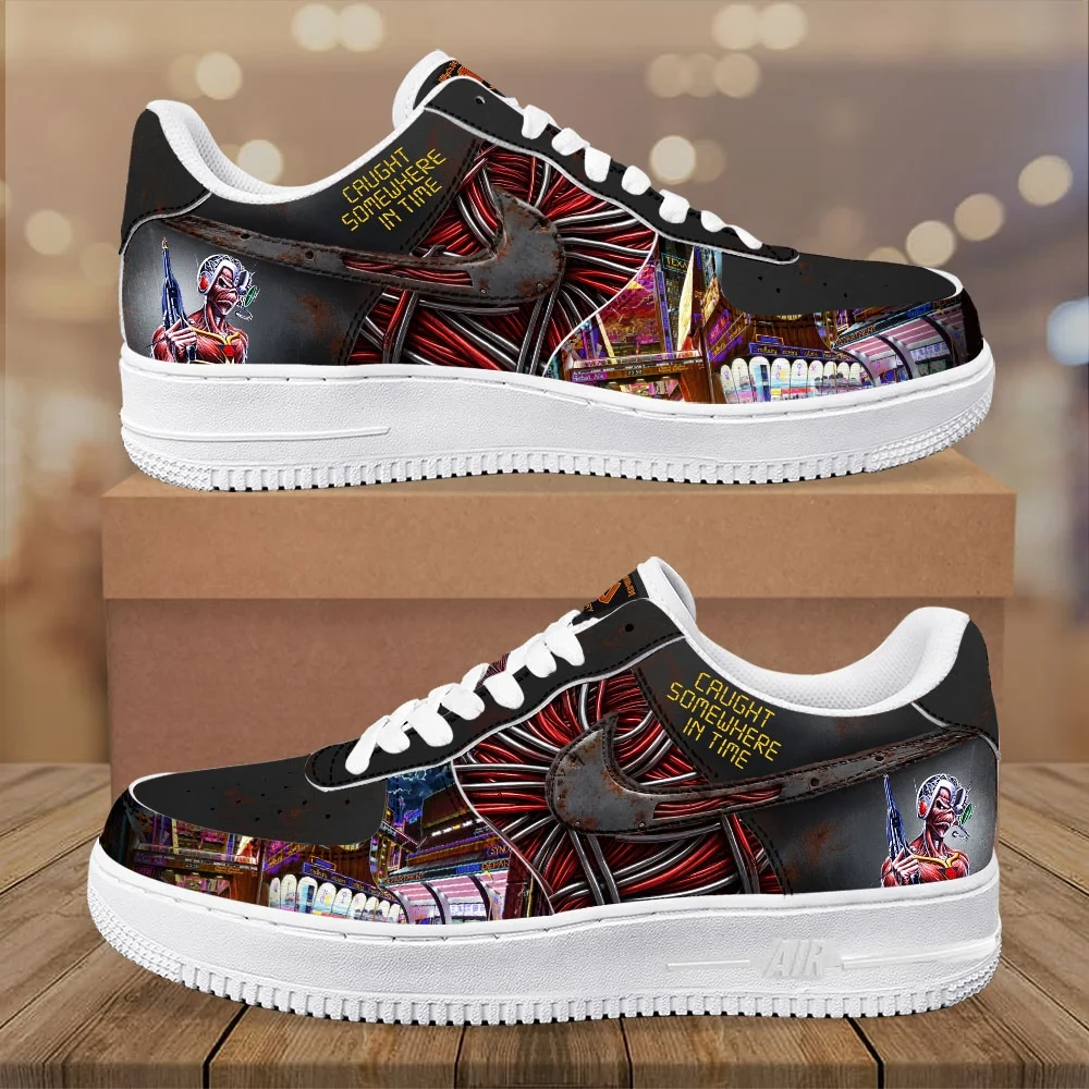 Iron Maiden Somewhere In Time Sneakers Caught Somewhere In Time Iron Maiden Merch Gifts For Fan Iron Maiden Somewhere In Time Sneakers Caught Somewhere In Time Iron Maiden Merch Gifts For Fan