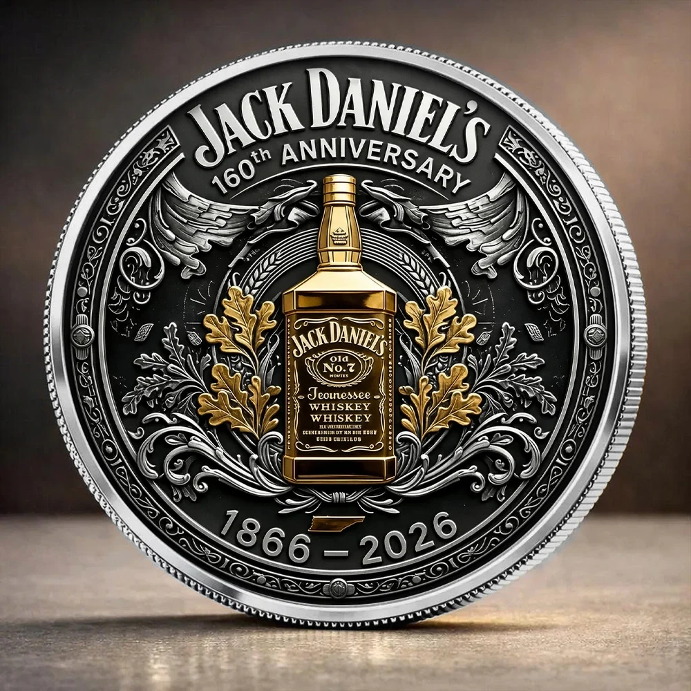Jack Daniel's 160th Anniversary Commemorative Coin Jack Daniel's Merch Present For Dad