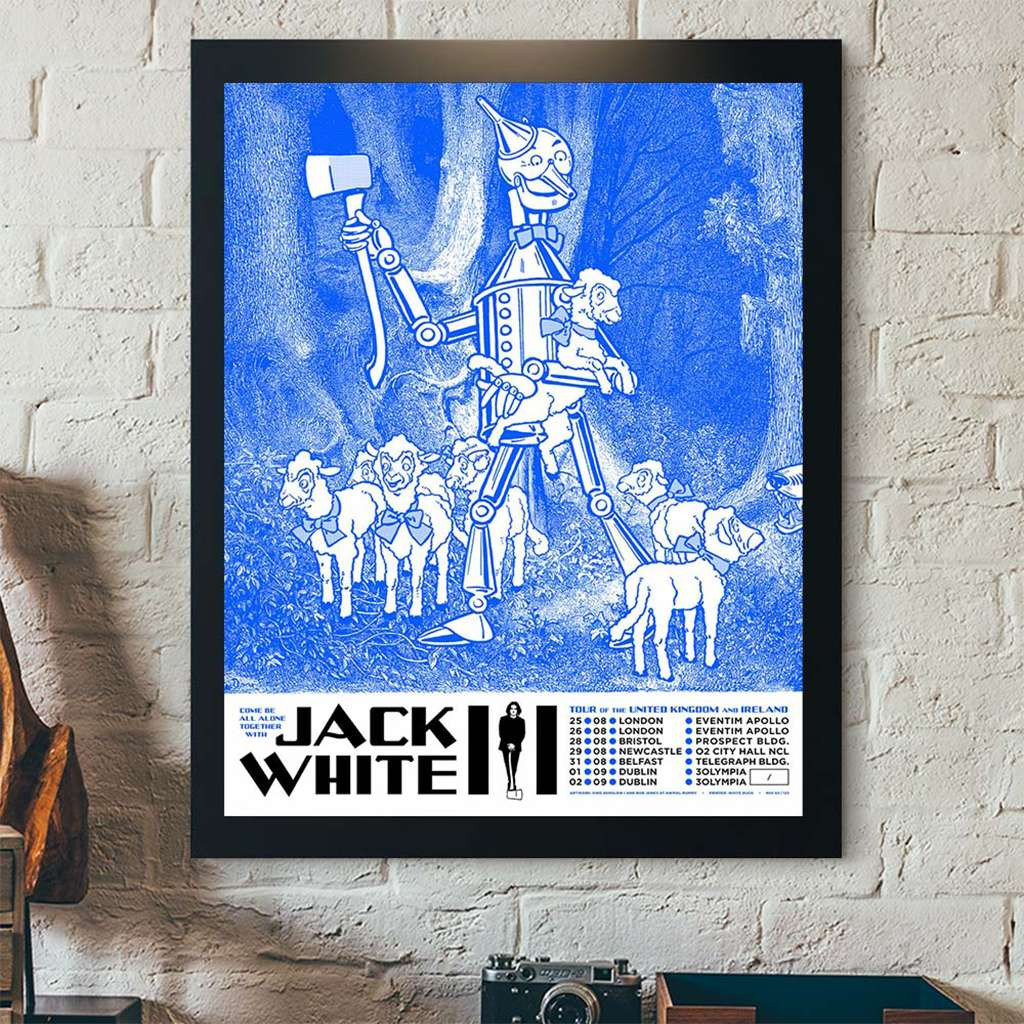 Jack White Tour Of The United Kingdom And Ireland 2026 Schedule Dates Poster Jack White Merch