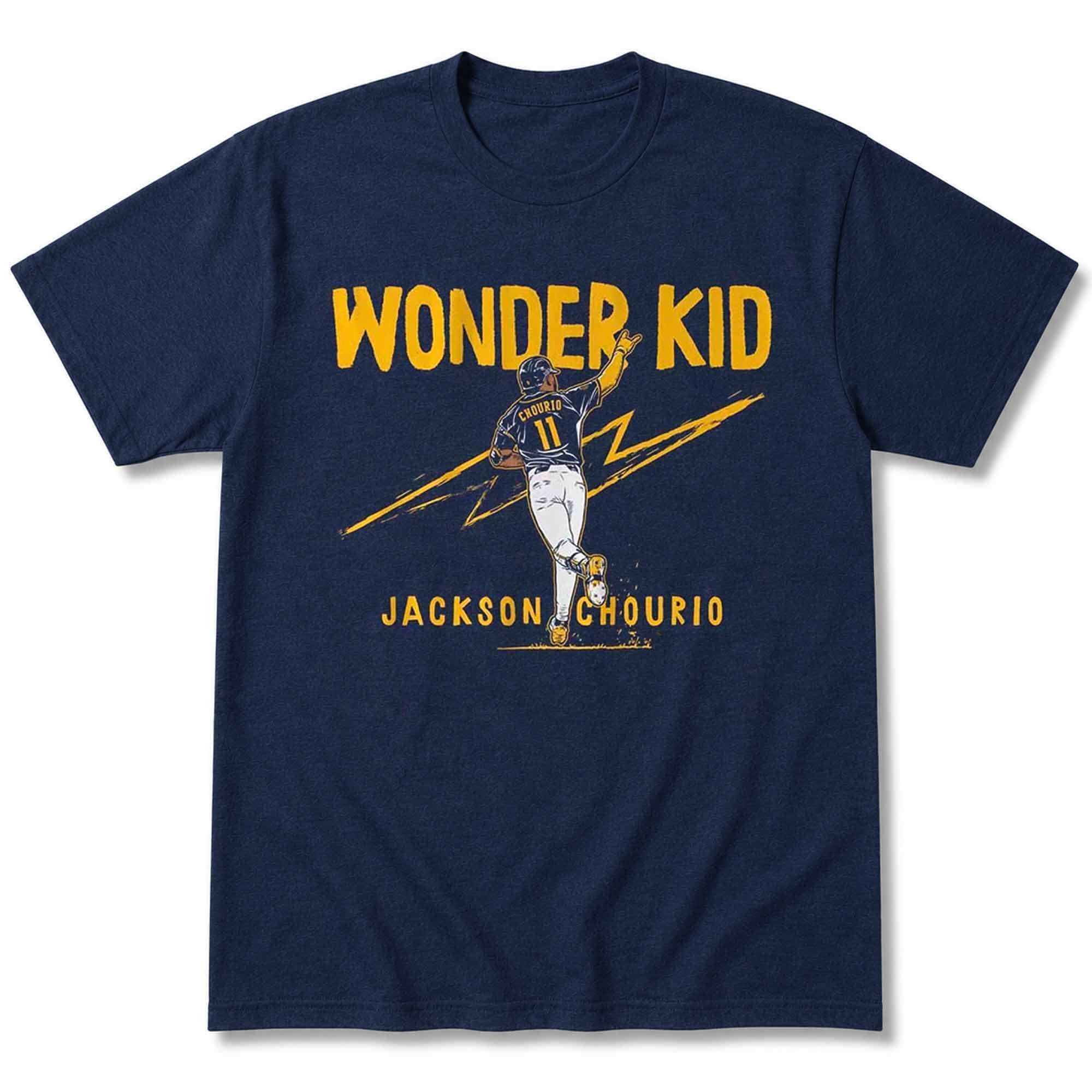 Jackson Chourio The Wonder Kid Shirt Milwaukee Brewers Merch Gifts For Baseball Fans