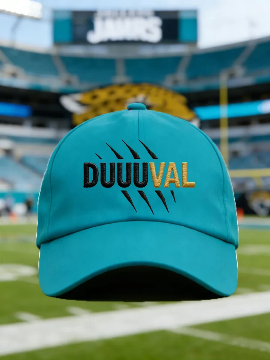 Jacksonville Jaguars DUUUVAL Hat Embroidered Jacksonville Football Game Day Cap Jaguars Merch