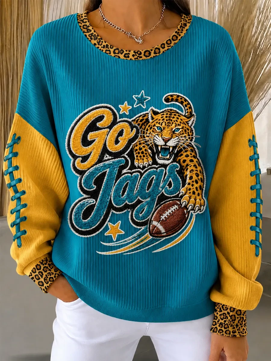 Jacksonville Jaguars Merch Go Jags Sweatshirt Jacksonville Football Apparel Fan Gift Ideas