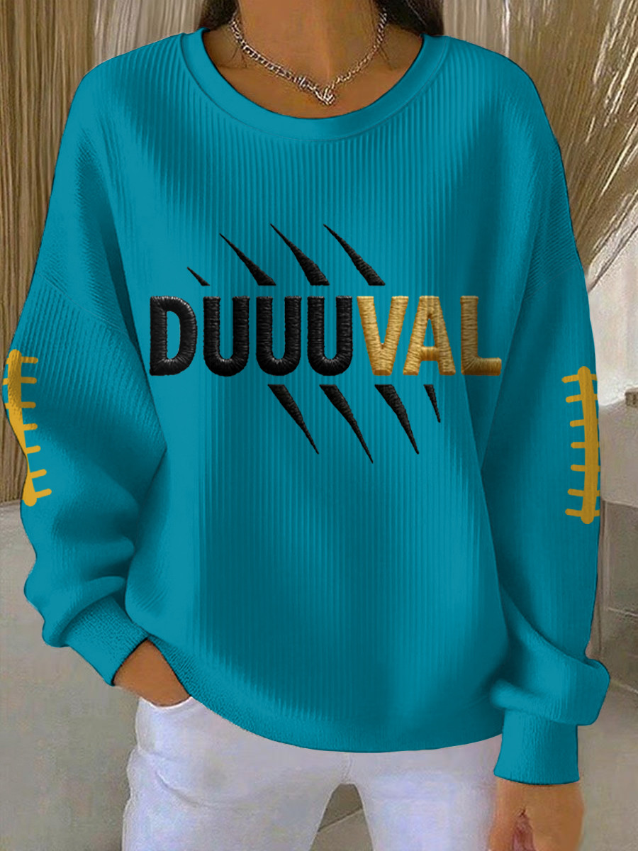 Jacksonville Jaguars Merch Jacksonville Football DUUUVAL Sweatshirt Football Lover Game Day Gift