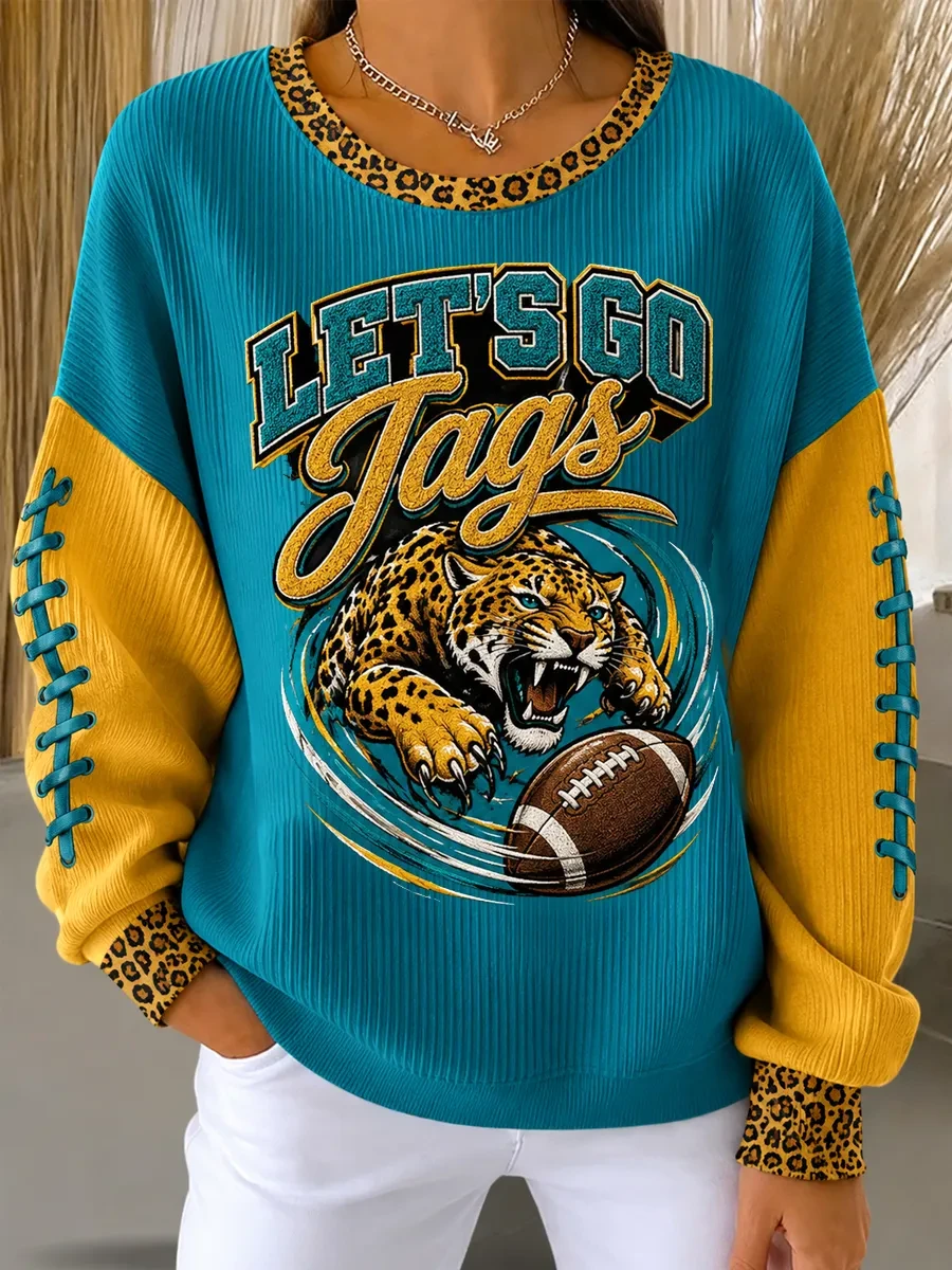 Jacksonville Jaguars Merch Let's Go Jags Football Sweatshirt Football Fan Gifts