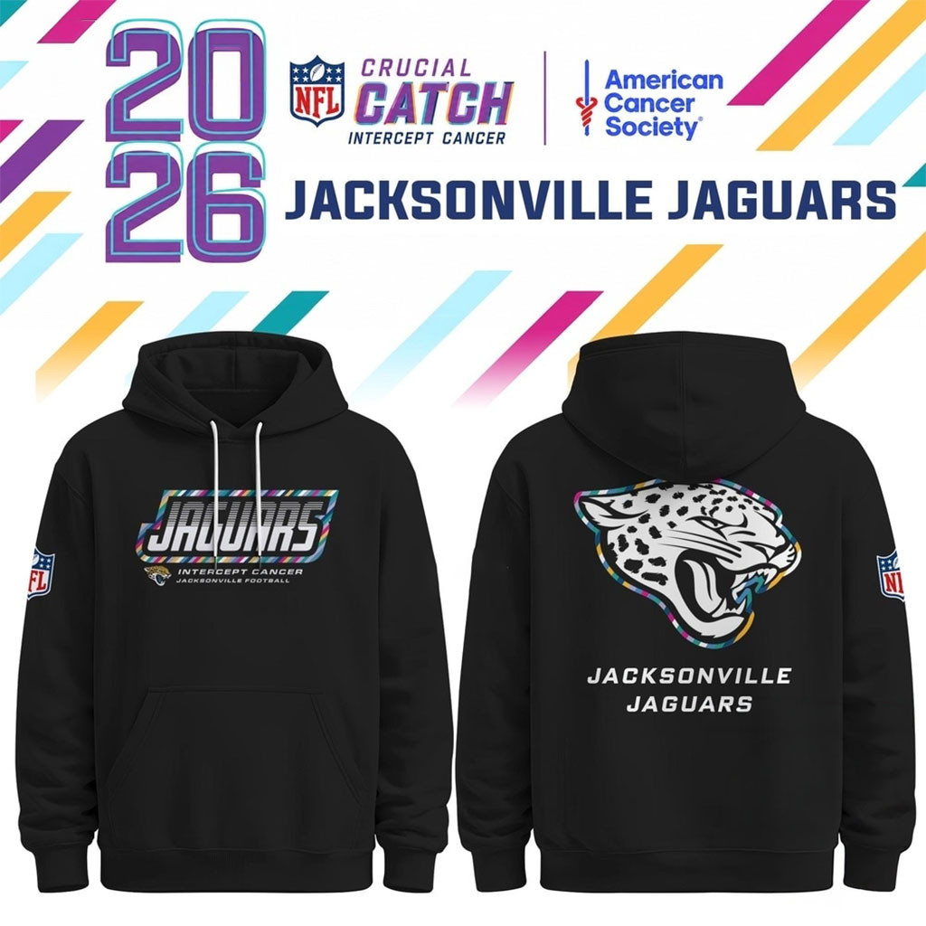 Jacksonville Jaguars NFL Crucial Catch 2026 Black Hoodie Jacksonville Jaguars Merch Gifts Jacksonville Jaguars NFL Crucial Catch 2026 Black Hoodie Jacksonville Jaguars Merch Gifts