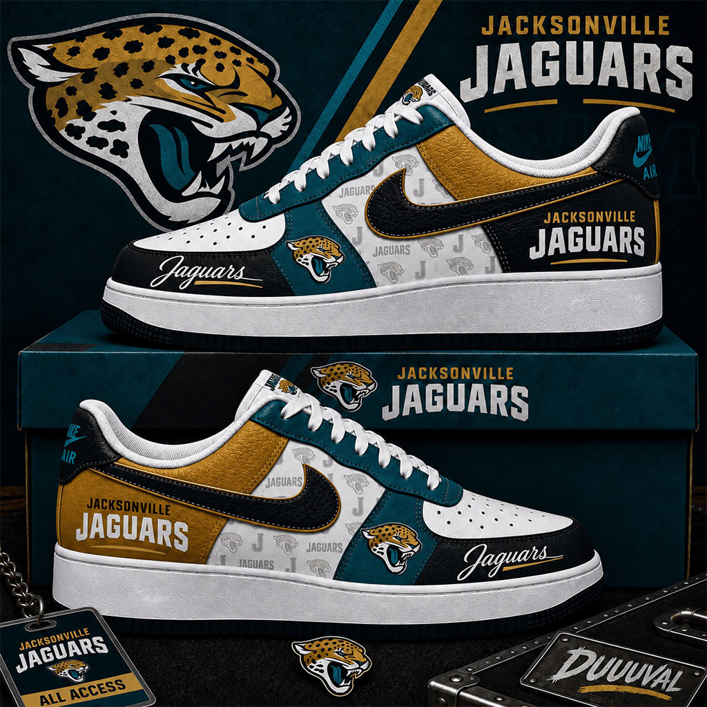 Jacksonville Jaguars Sneakers Duuuval Shoes Jacksonville Jaguars Merch Football Lover Gifts
