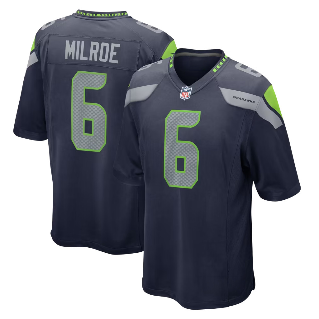 Jalen Milroe Jersey Shirt 2026 Seattle Seahawks Merch #6 Seattle Seahawks Team Game Jersey Jalen Milroe Jersey Shirt 2026 Seattle Seahawks Merch #6 Seattle Seahawks Team Game Jersey