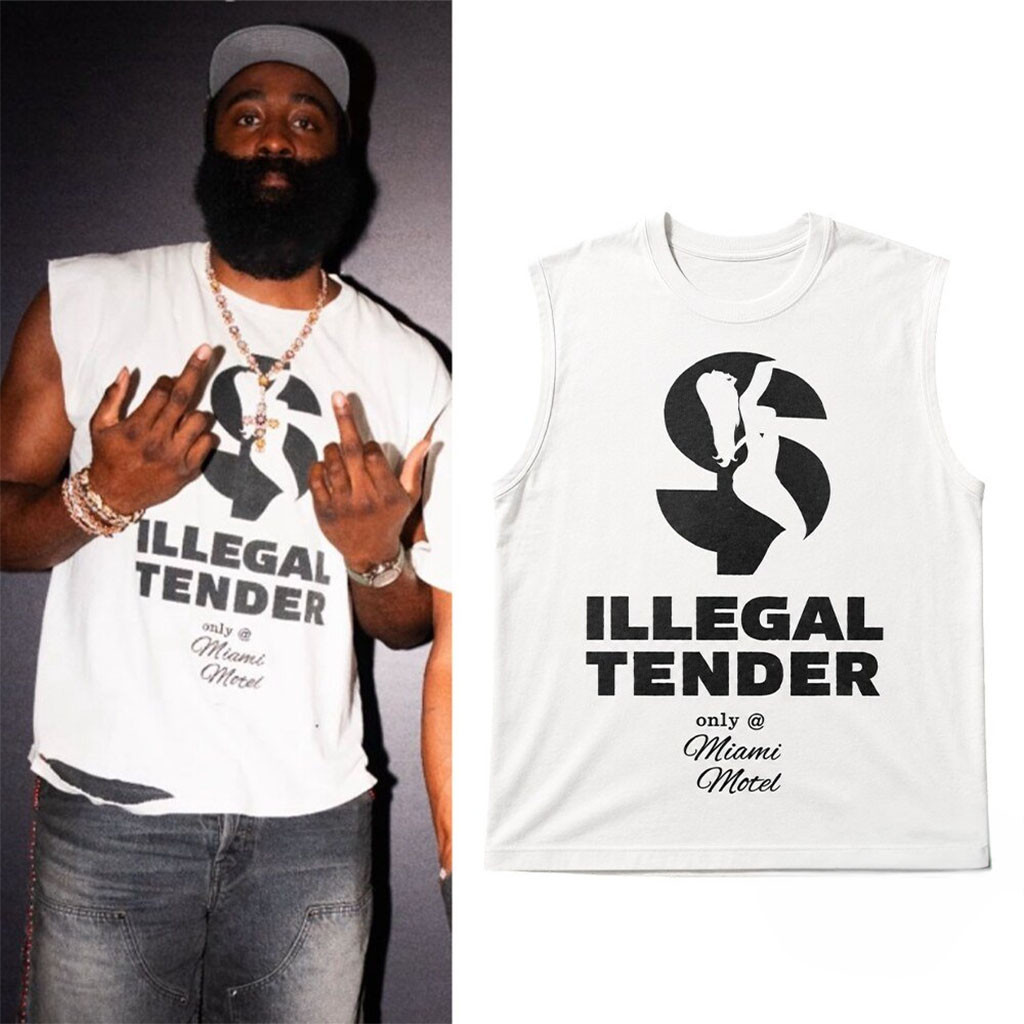 James Harden Illegal Tender Miami Motel Tank Top James Harden Merch Gift For Husband James Harden Illegal Tender Miami Motel Tank Top James Harden Merch Gift For Husband