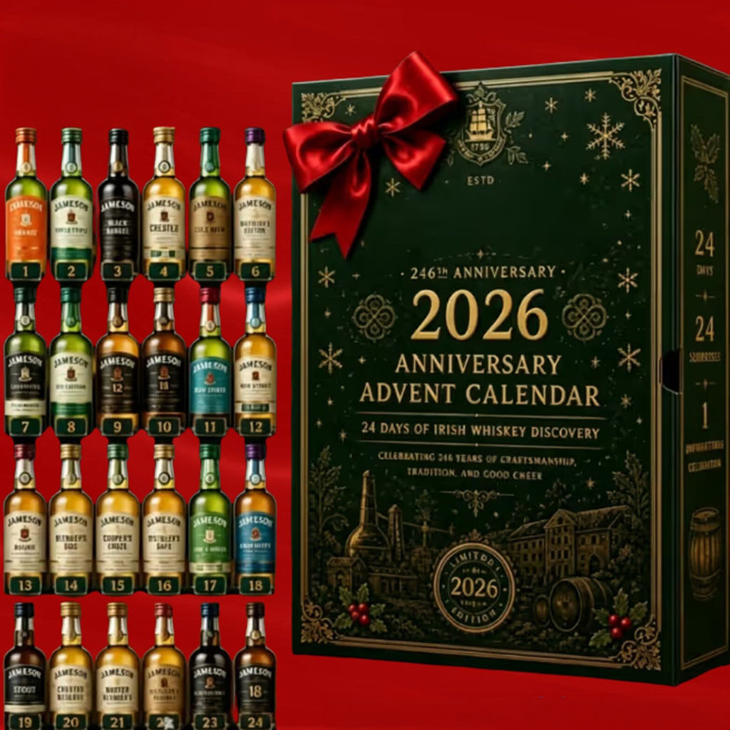 Jameson Irish Whiskey 246Th Anniversary Advent Calendar 24 Days Countdown Box Christmas Gifts