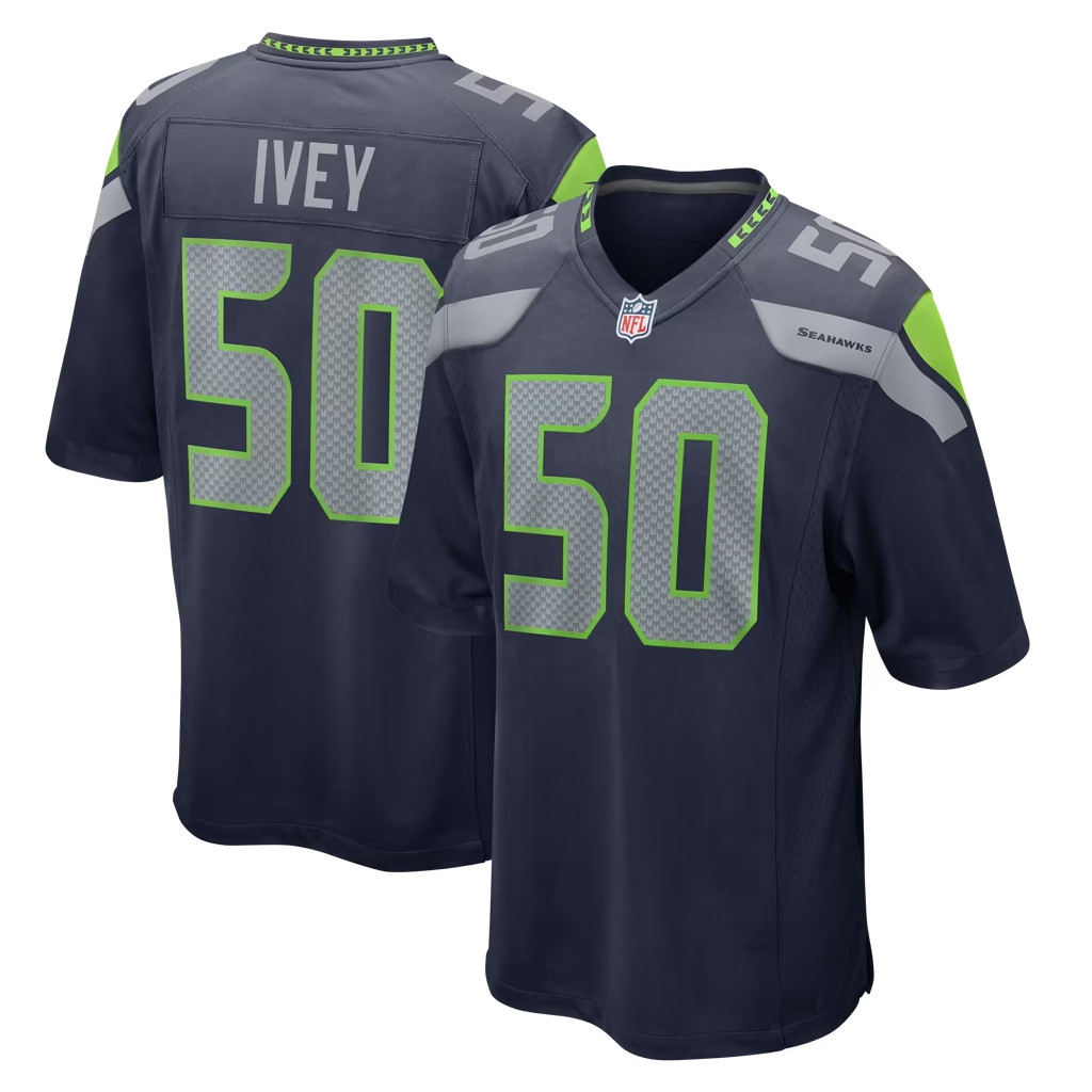 Jared Ivey Jersey Shirt 2026 Seattle Seahawks Merch #50 Seattle Seahawks Team Game Jersey Jared Ivey Jersey Shirt 2026 Seattle Seahawks Merch #50 Seattle Seahawks Team Game Jersey