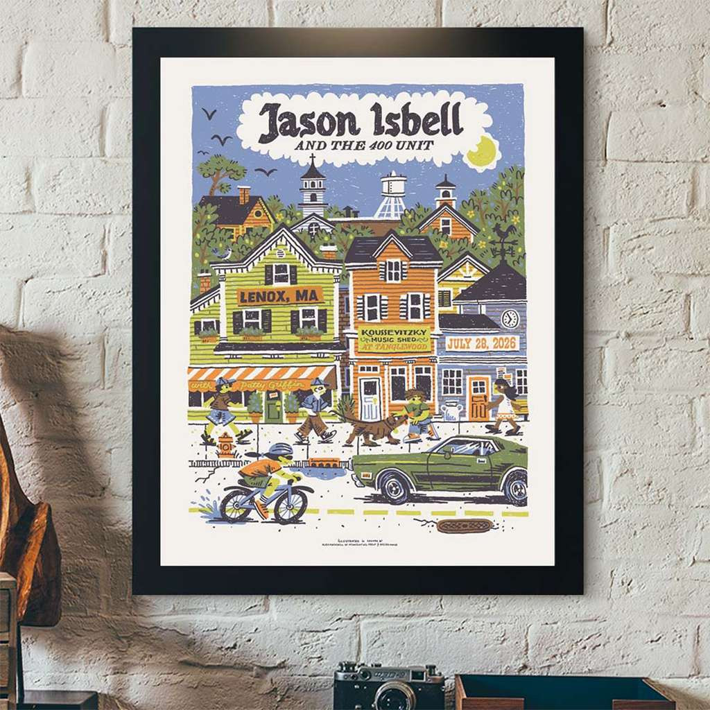 Jason Isbell And The 400 Unit Merch Tonight's Poster In Lenox MA 2026 Poster Wall Art And Decor