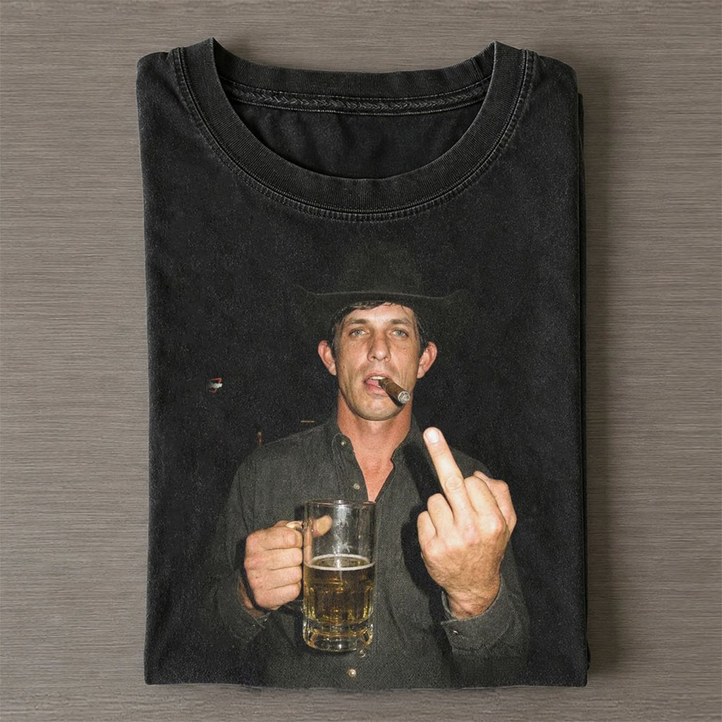 JB Mauney Drunk Smoke Wash T-Shirt Western Rodeo Apparel Gifts For Bull Riding Fans