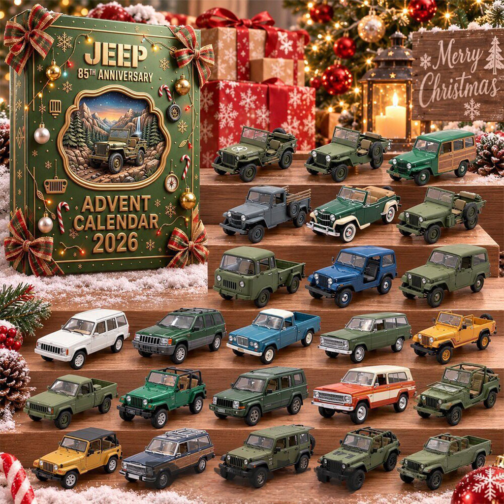 Jeep 85th Anniversary Christmas 2026 Advent Calendar Xmas Tree Ornaments Car Lovers Gifts