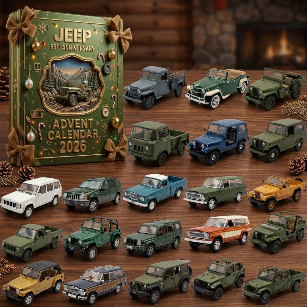 Jeep Car 85Th Anniversary 2026 Advent Calendar Christmas Ornaments Holiday Home Decor Jeep Car 85Th Anniversary 2026 Advent Calendar Christmas Ornaments Holiday Home Decor