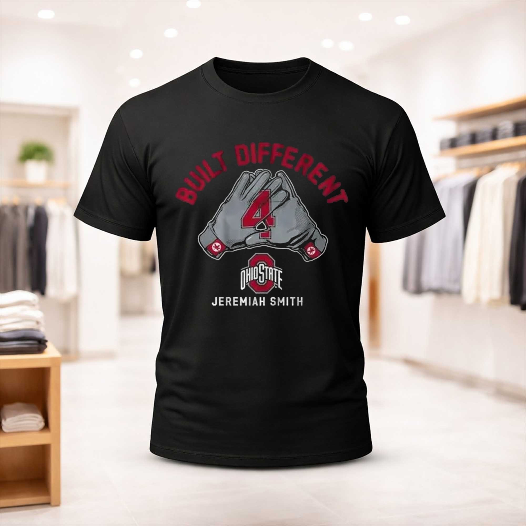 Jeremiah Smith Built Different Ohio State Shirt Ohio State Buckeyes Merch Fans Gifts Jeremiah Smith Built Different Ohio State Shirt Ohio State Buckeyes Merch Fans Gifts