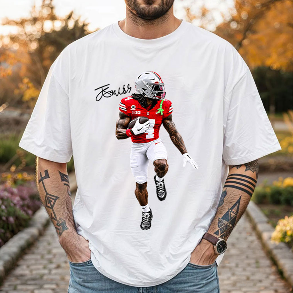 Jeremiah Smith Heisman Ohio State Buckeyes T-Shirt Football Game Day Outfits Buckeyes Merch