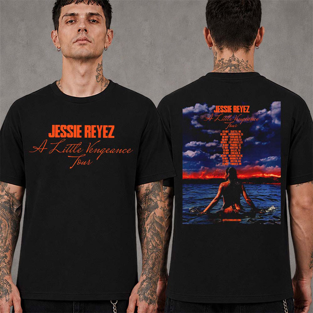 Jessie Reyez Merch A Little Vengeance Tour 2026 North America Schedule Dates T-Shirt Jessie Reyez Merch A Little Vengeance Tour 2026 North America Schedule Dates T-Shirt