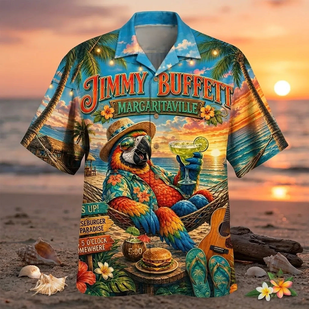 Jimmy Buffett Margaritaville Tropical Summer Hawaiian Shirt Jimmy Buffett Merch Music Fan Gifts Jimmy Buffett Margaritaville Tropical Summer Hawaiian Shirt Jimmy Buffett Merch Music Fan Gifts