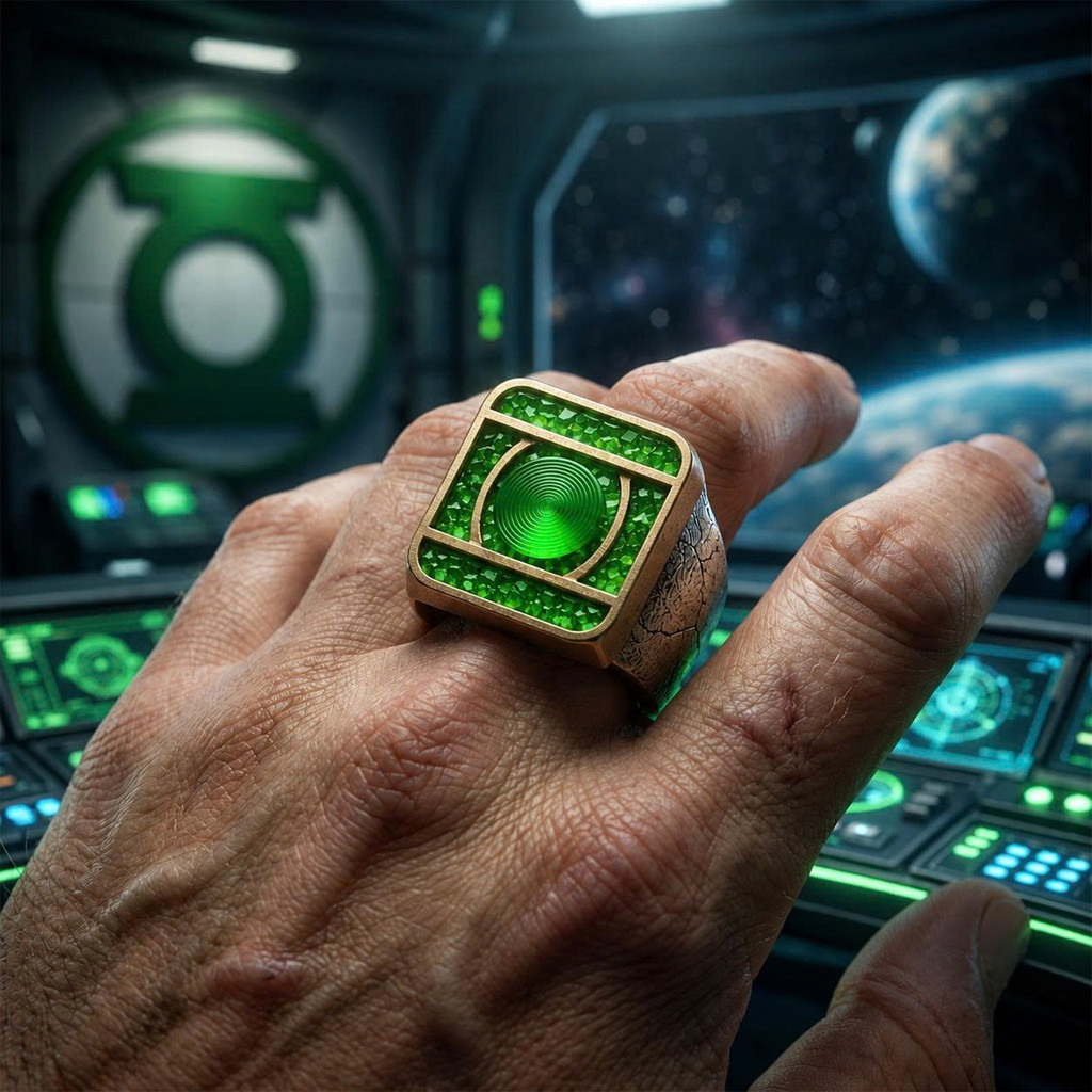 John Stewart Green Lantern Cosplay Premium Champion Ring 2026 John Stewart Merch Fan Gifts