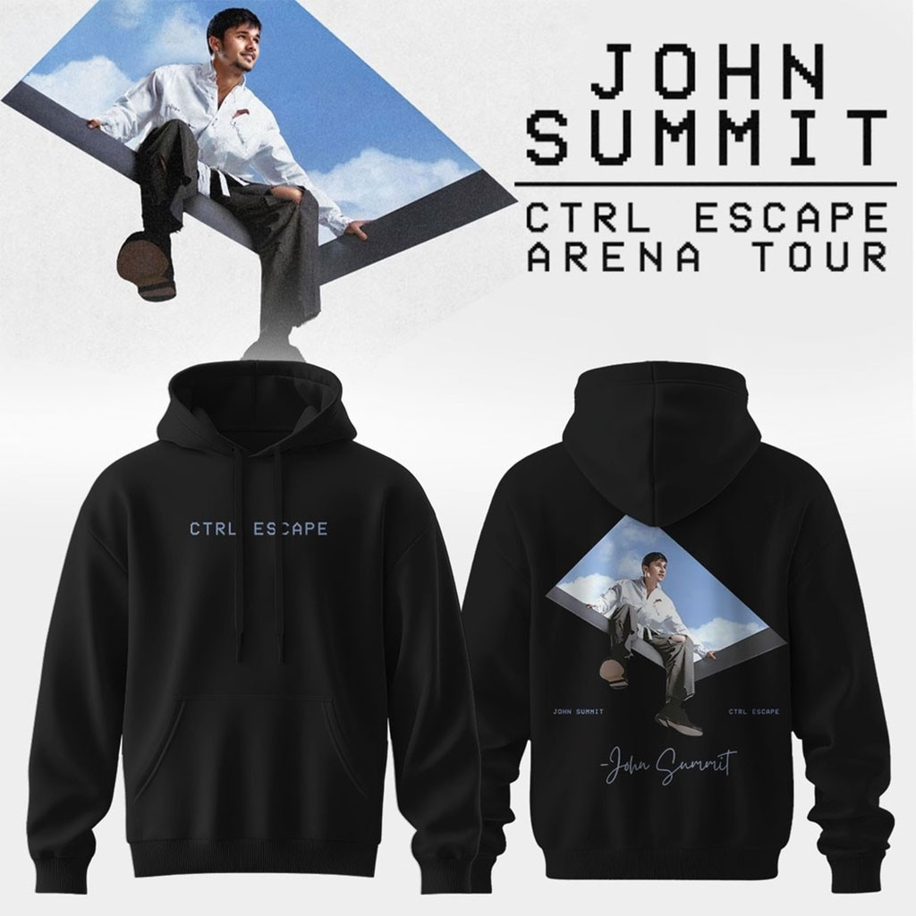 John Summit CTRL ESCAPE Arena Tour 2026 Black Hoodie John Summit Merch Gifts For DJ Lovers