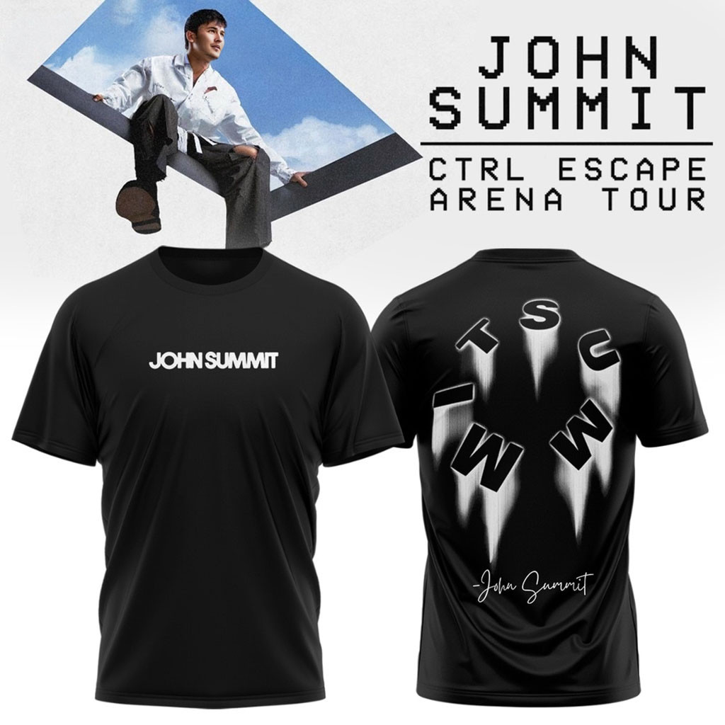 John Summit CTRL ESCAPE Arena Tour 2026 Black Shirt John Summit Merch Gifts For DJ Fans