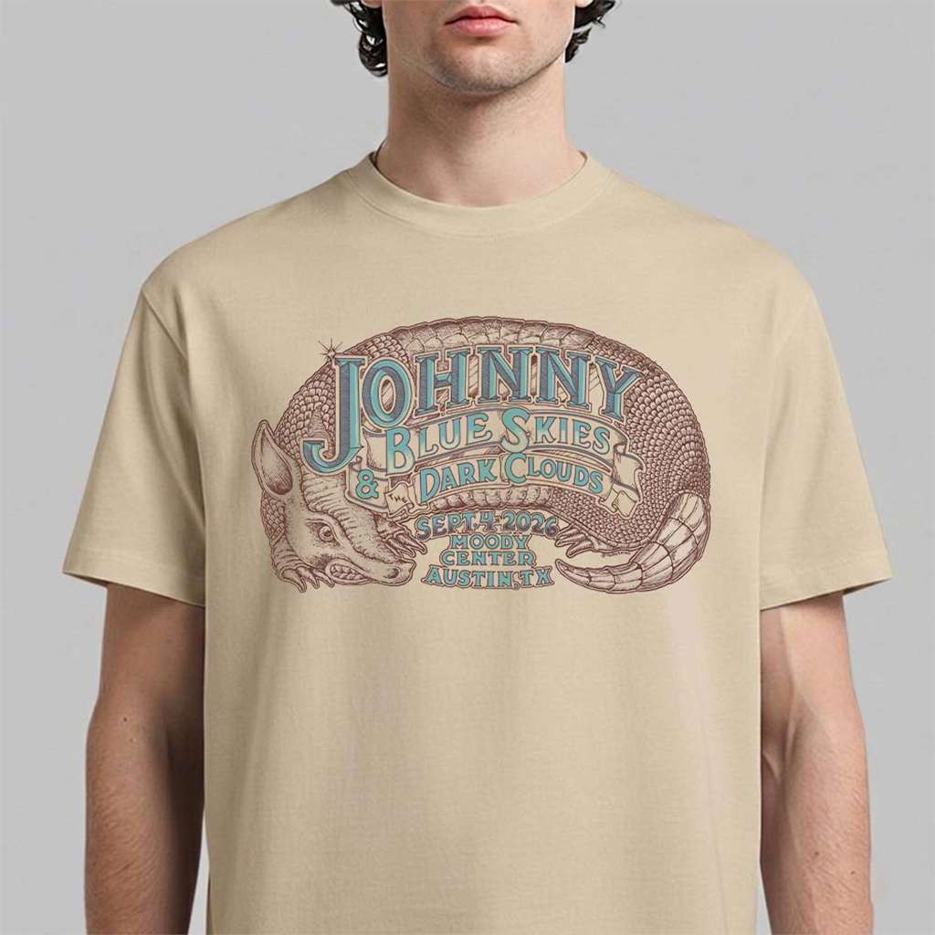 Johnny Blue Skies And Dark Clouds Austin Texas 2026 Event Shirt Sturgill Simpson Merch
