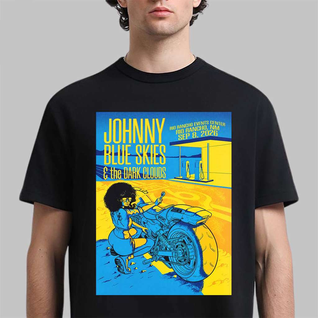Johnny Blue Skies And The Dark Clouds Rio Rancho NM 2026 Event Shirt Sturgill Simpson Merch Johnny Blue Skies And The Dark Clouds Rio Rancho NM 2026 Event Shirt Sturgill Simpson Merch