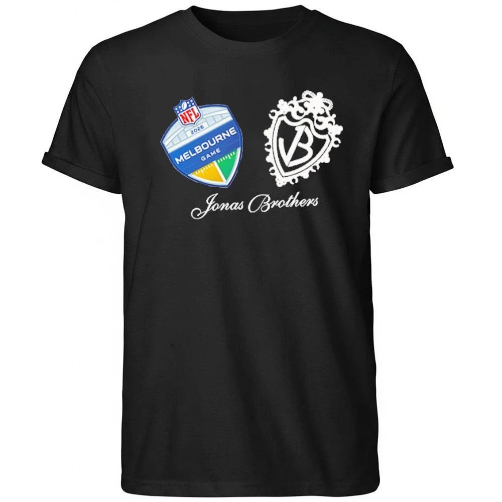 Jonas Brothers X NFL Melbourne Merch 2026 Halftime Show Logo T-Shirt Melbourne Time Merch Gifts Jonas Brothers X NFL Melbourne Merch 2026 Halftime Show Logo T-Shirt Melbourne Time Merch Gifts