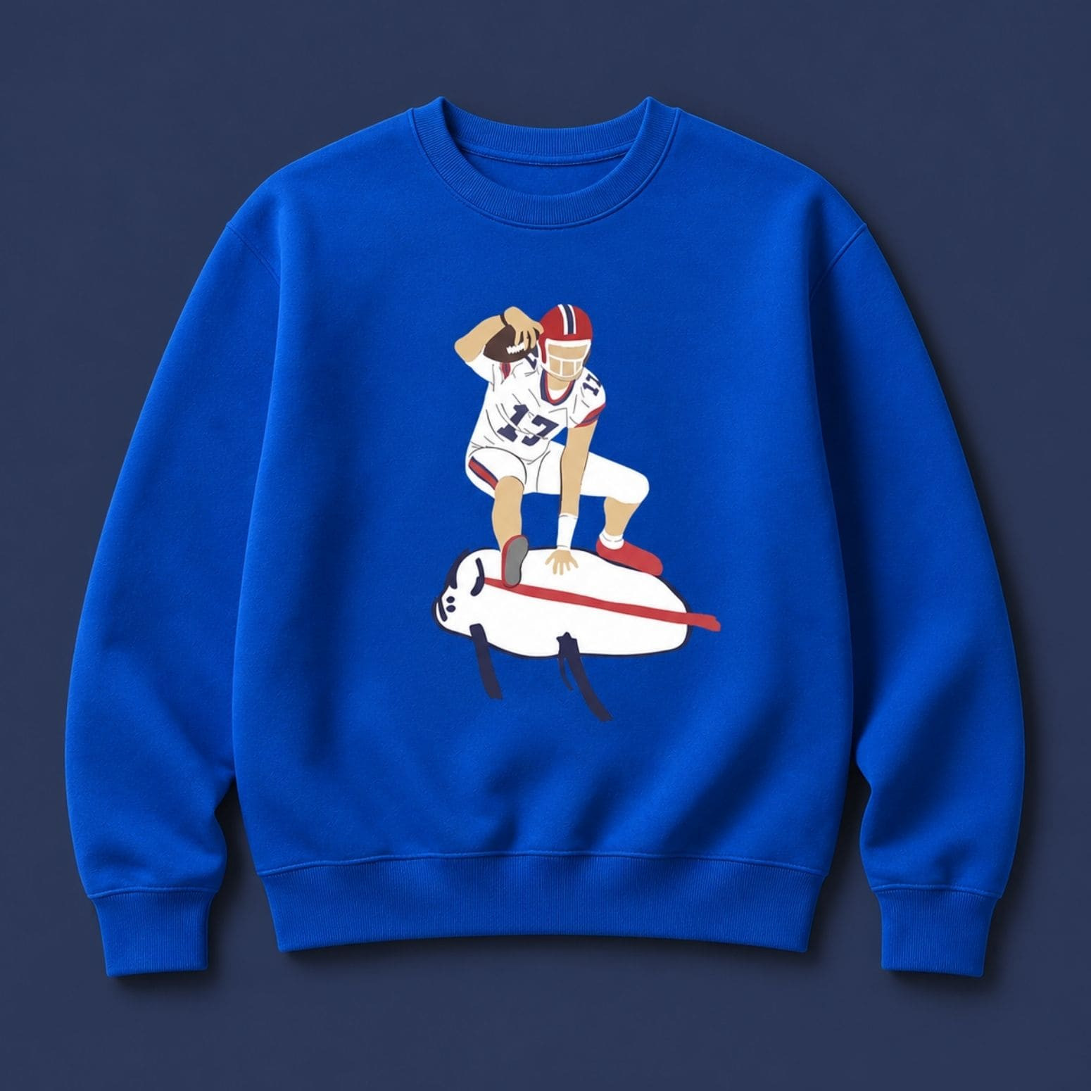 Josh Allen Buffalo Drawing Sweatshirt Josh Allen Buffalo Drawing Sweatshirt