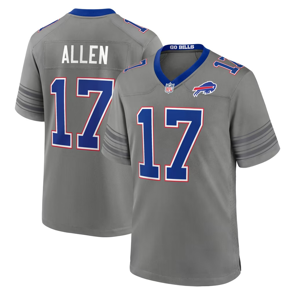 Josh Allen Merch 2026 Buffalo Bills #17 Josh Allen Nickel City Game Jersey Football Fan Gear