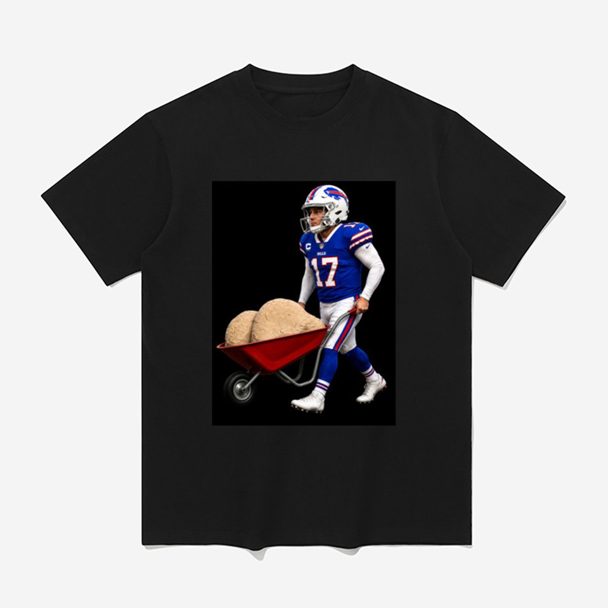 Josh Allen Wheelbarrow Shirt Buffalo Bills Merch Gifts For Football Fan Josh Allen Wheelbarrow Shirt Buffalo Bills Merch Gifts For Football Fan