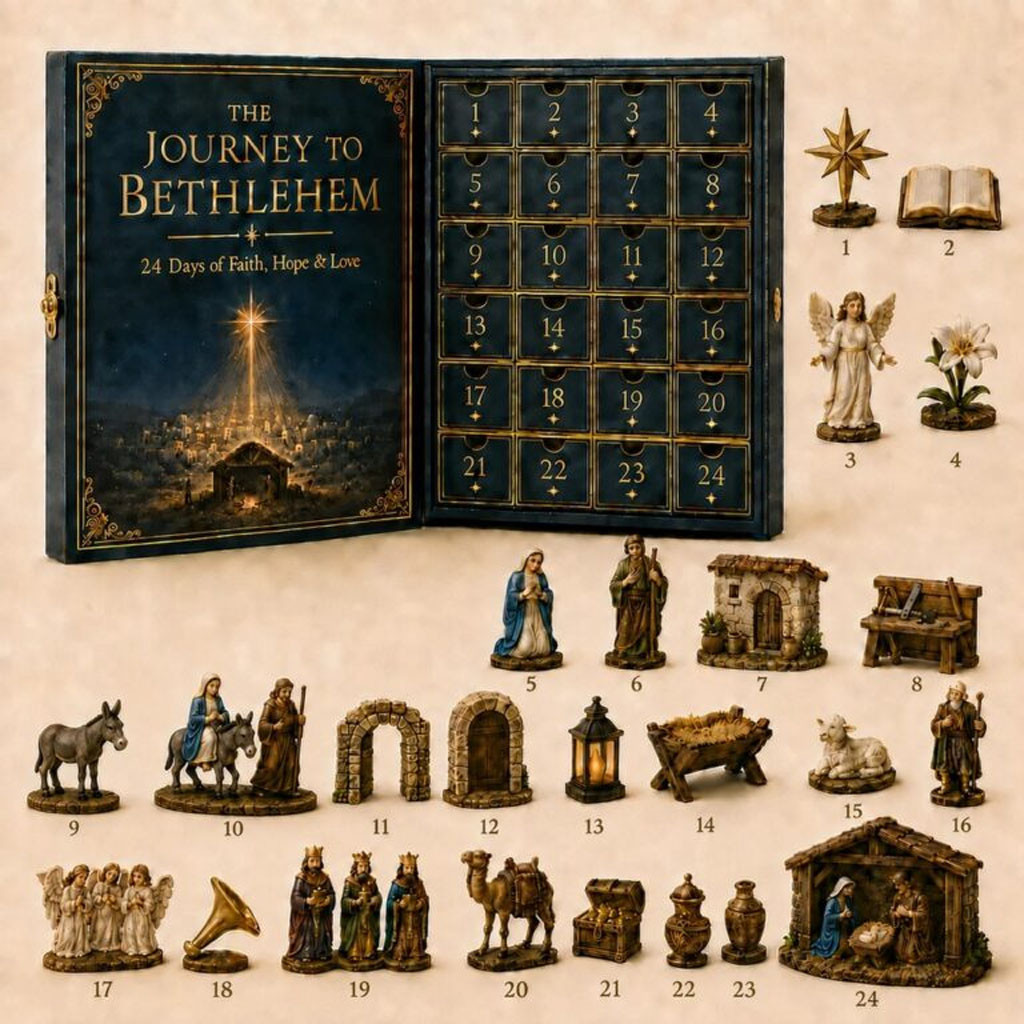 Journey To Bethlehem Advent Calendar 2026 24 Days Of Faith Hope Love Christmas Ornaments