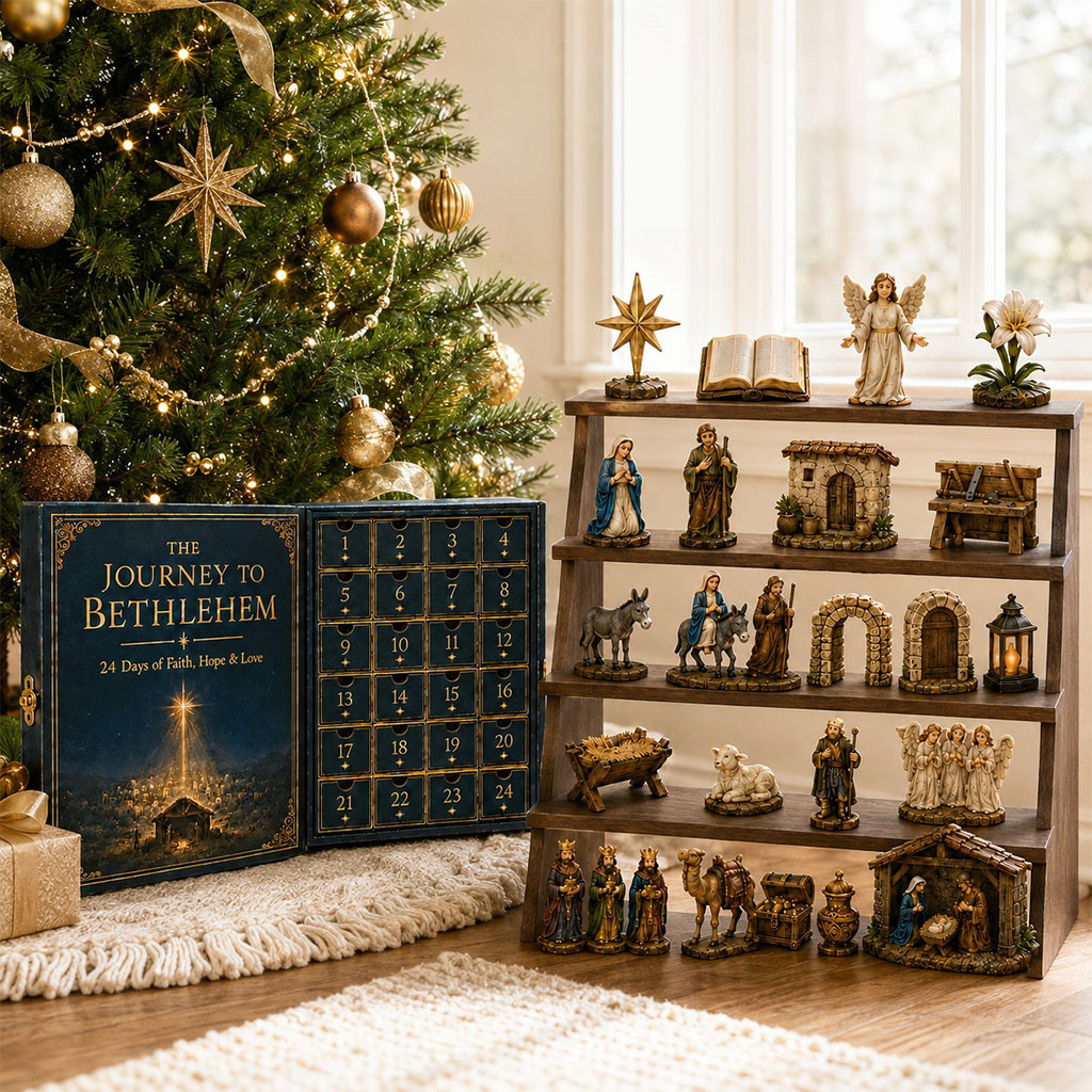 Journey To Bethlehem Ornaments Advent Calendar 2026 24-Day Christmas Countdown Nativity Gifts