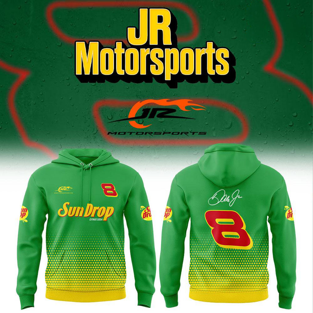 JR Motorsports x Dale Earnhardt Jr. SunDrop Kelly Green Hoodie - Style 04 JR Motorsports x Dale Earnhardt Jr. SunDrop Kelly Green Hoodie - Style 04