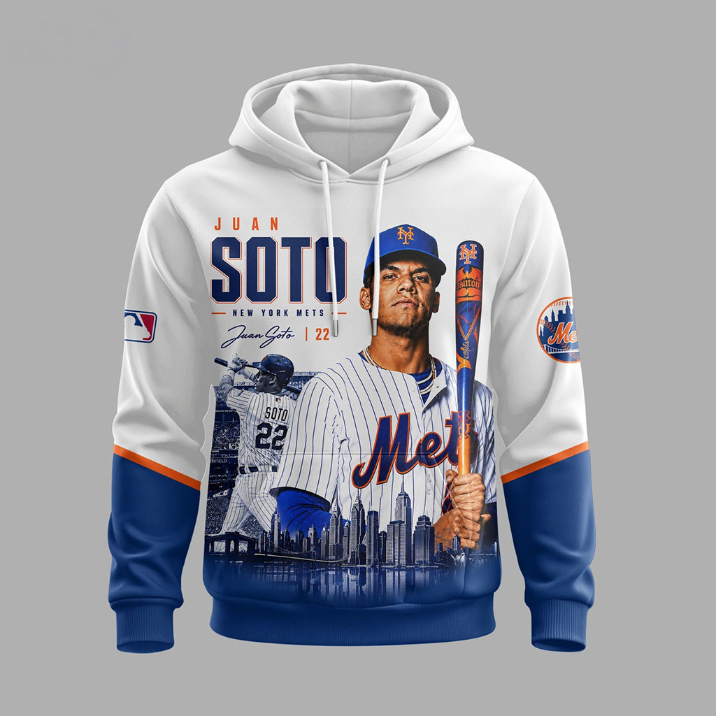 Juan Soto #22 New York Mets Hoodie NY Mets Merch Gifts For Baseball Fans