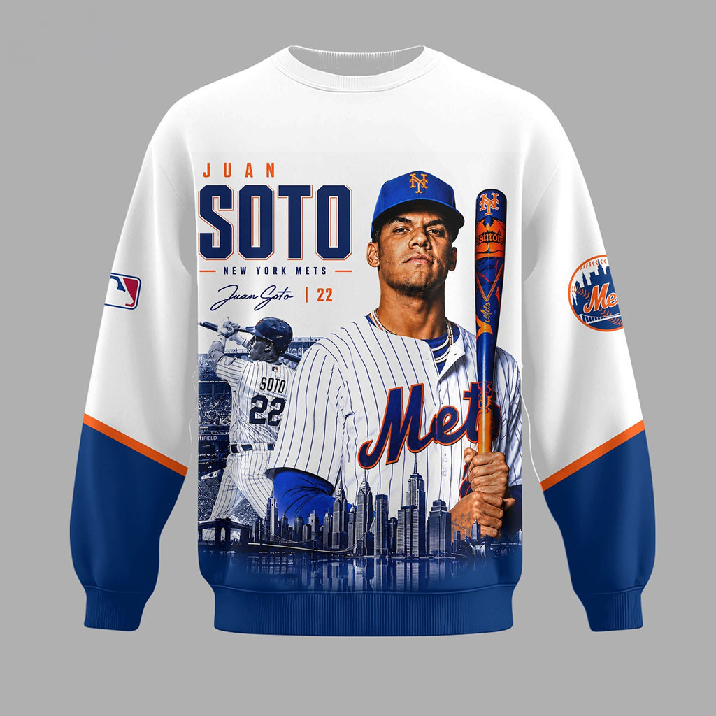 Juan Soto #22 New York Mets Sweatshirt NY Mets Merch Best Gifts For Baseball Lovers