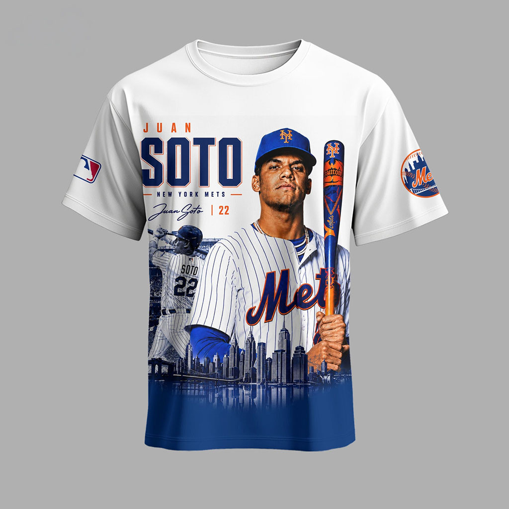 Juan Soto #22 New York Mets T-Shirt NY Mets Merch Gifts For Baseball Lovers