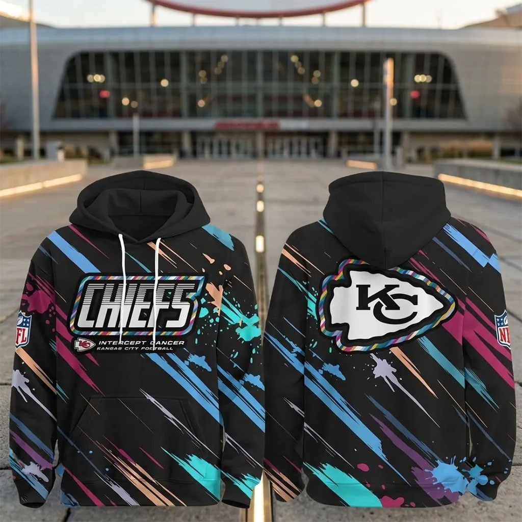 Kansas City Chiefs 2026 Crucial Catch Black Hoodie Chiefs Merch Presents For Football Lovers