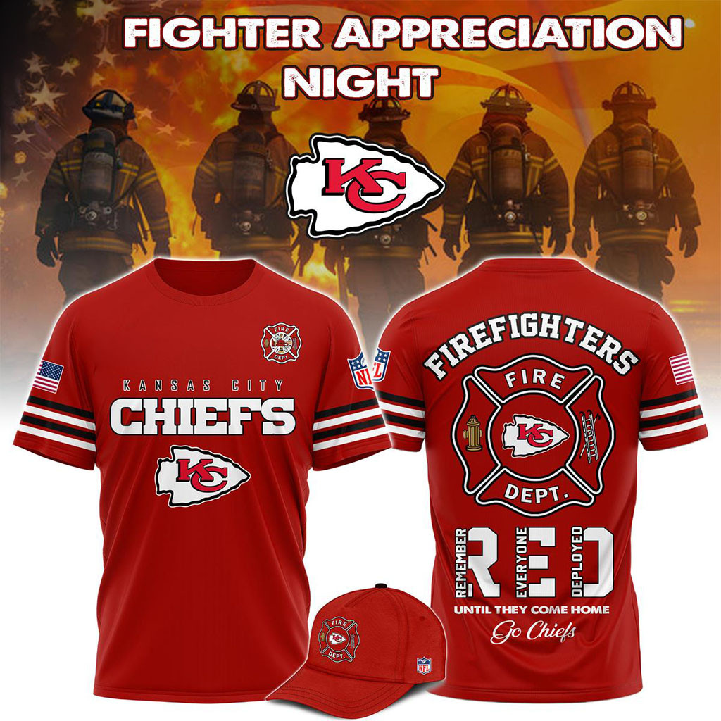 Kansas City Chiefs 2026 Firefighter Appreciation Night Shirt KC Chiefs Merch Fireman Gifts