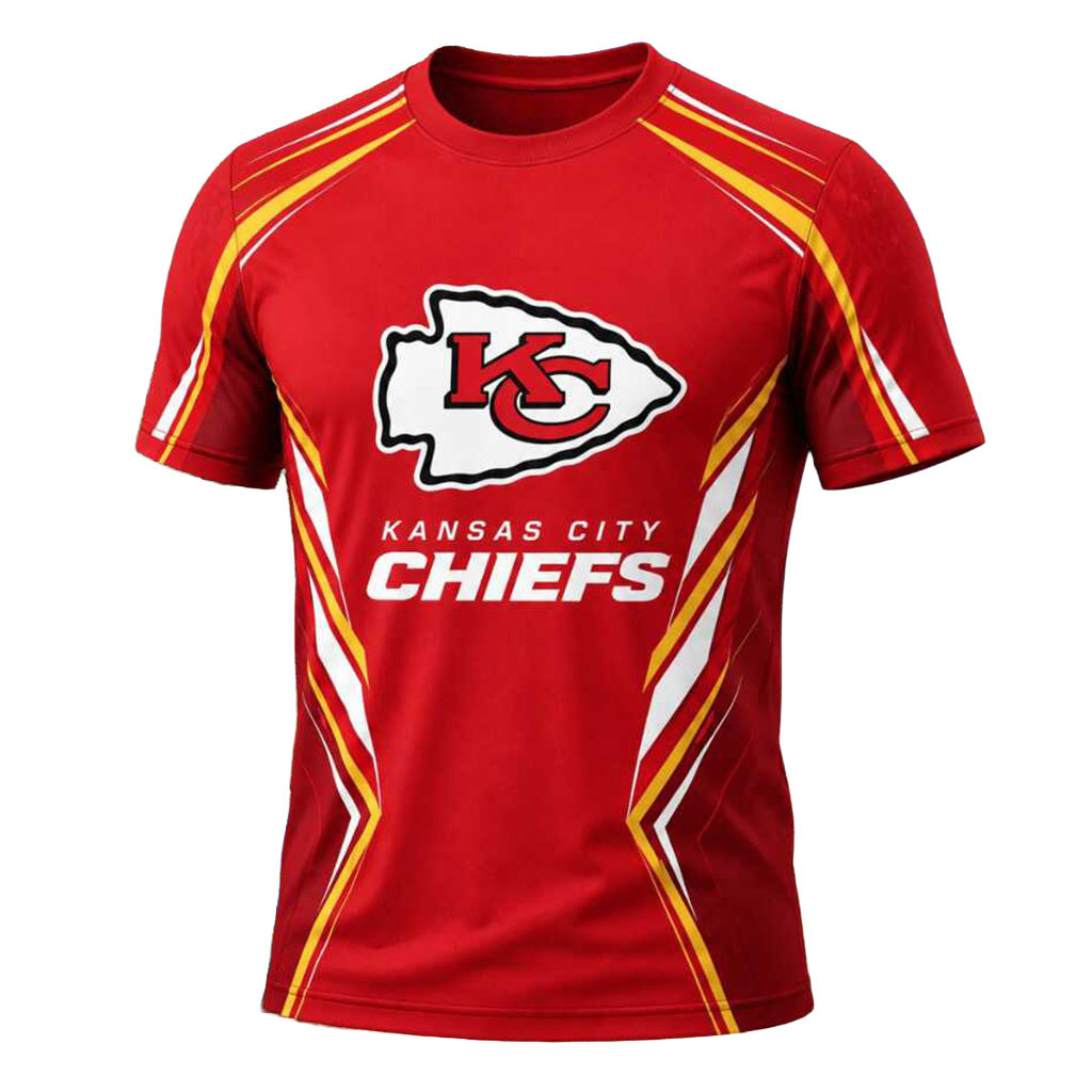 Kansas City Chiefs Football Team Logo Athletic Shirt KC Chiefs Merch Football Fan Gift Ideas