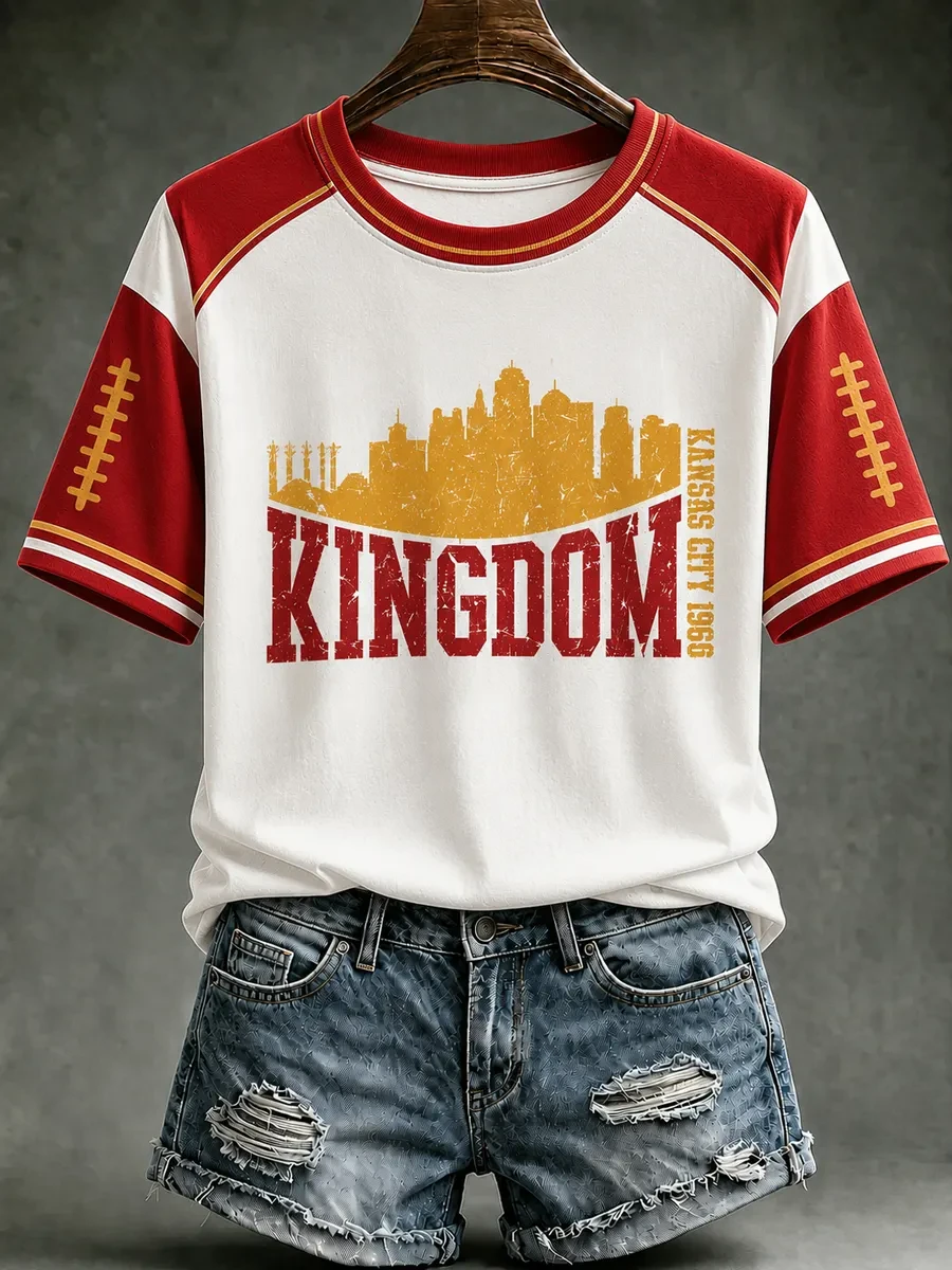 Kansas City Chiefs Merch Kingdom Kansas City Football T-Shirt Game Day Gift For Chiefs Fans Kansas City Chiefs Merch Kingdom Kansas City Football T-Shirt Game Day Gift For Chiefs Fans