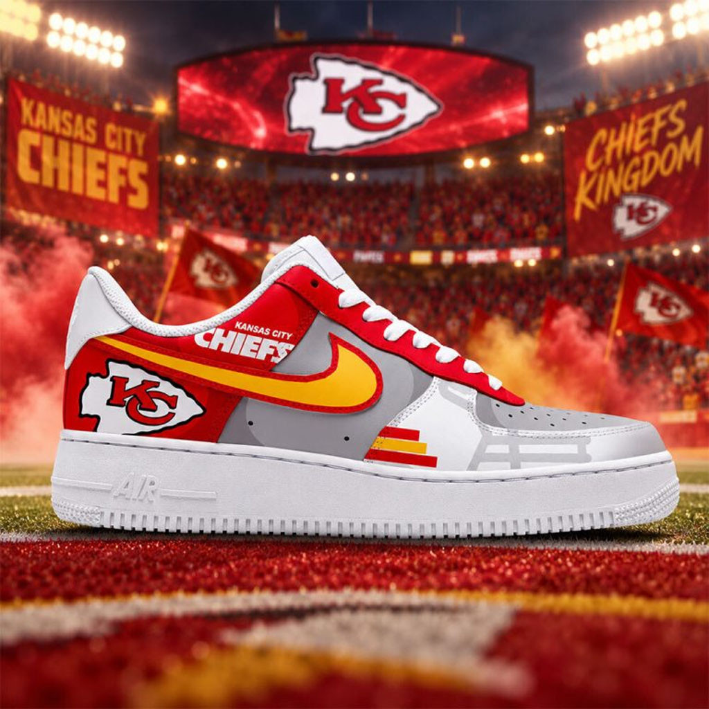 Kansas City Chiefs Shoes American Football Team Sneakers KC Chiefs Merch Game Day Gifts