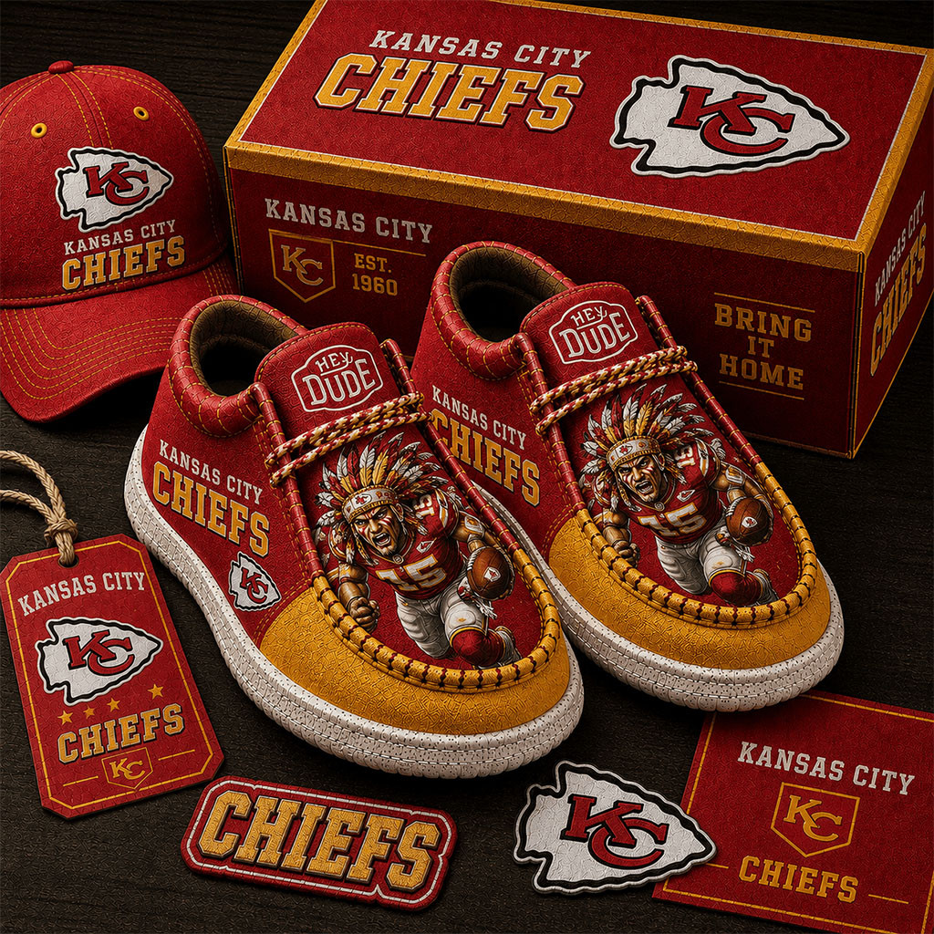 Kansas City Chiefs Shoes Game Day Gear KC Chiefs Merch Best Gift For Football Lovers Kansas City Chiefs Shoes Game Day Gear KC Chiefs Merch Best Gift For Football Lovers