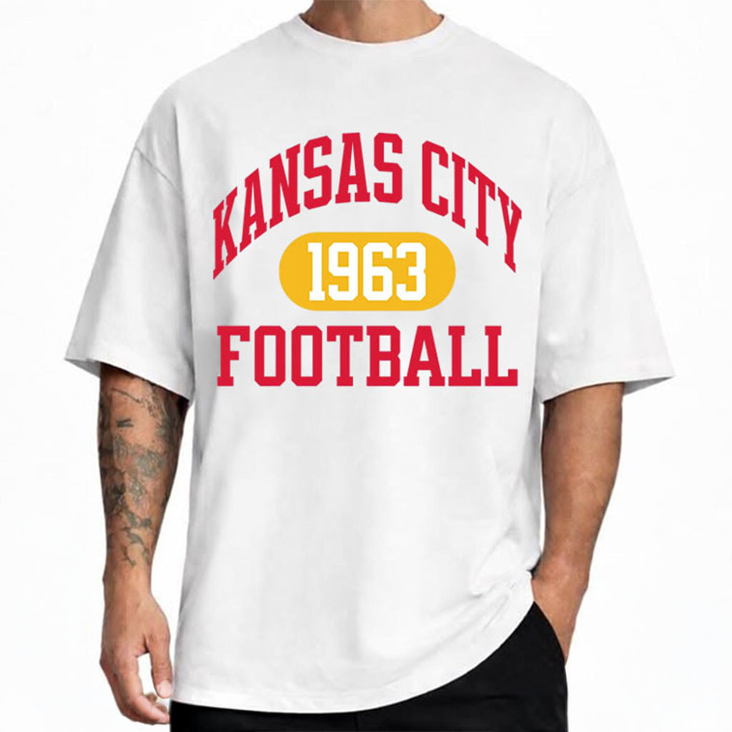 Kansas City Football 1963 Vintage Graphic T-Shirt Game Day Apparel KC Chiefs Merch Fan Gifts